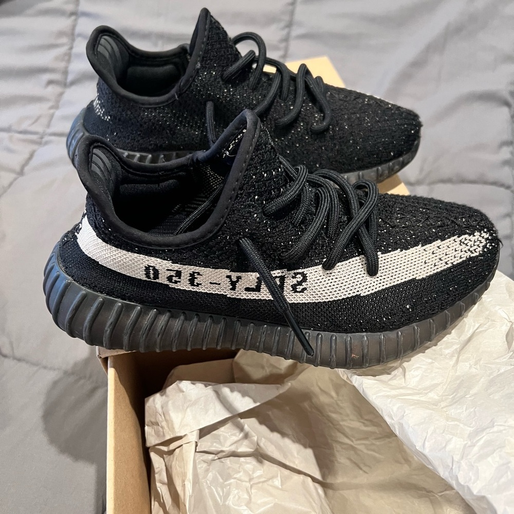 Black and white Yeezy